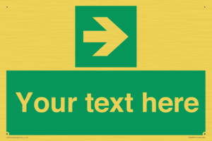 Custom Arrow Right Sign